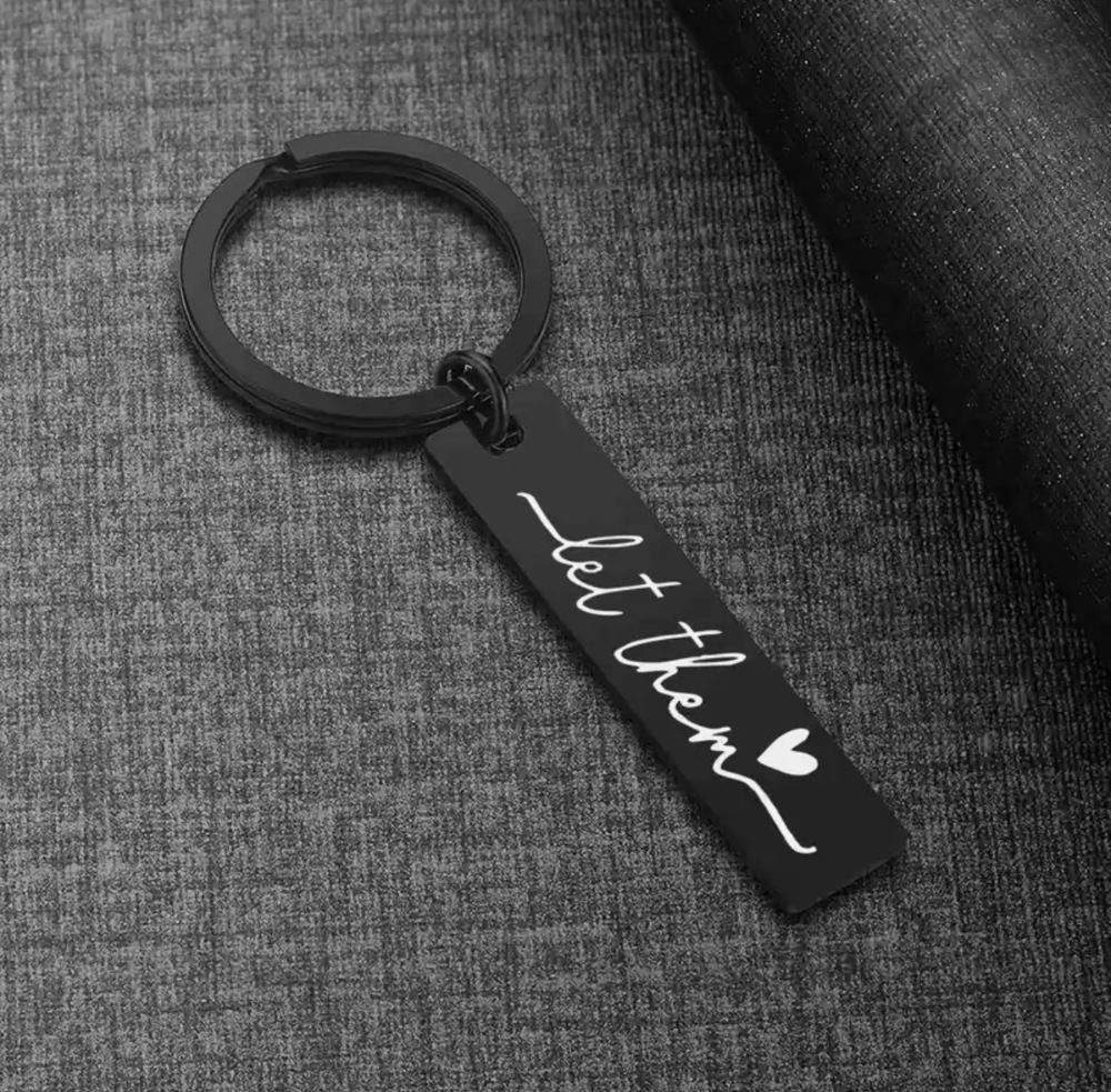 3/$25 Let Them Stainless Steel Keychain NEW